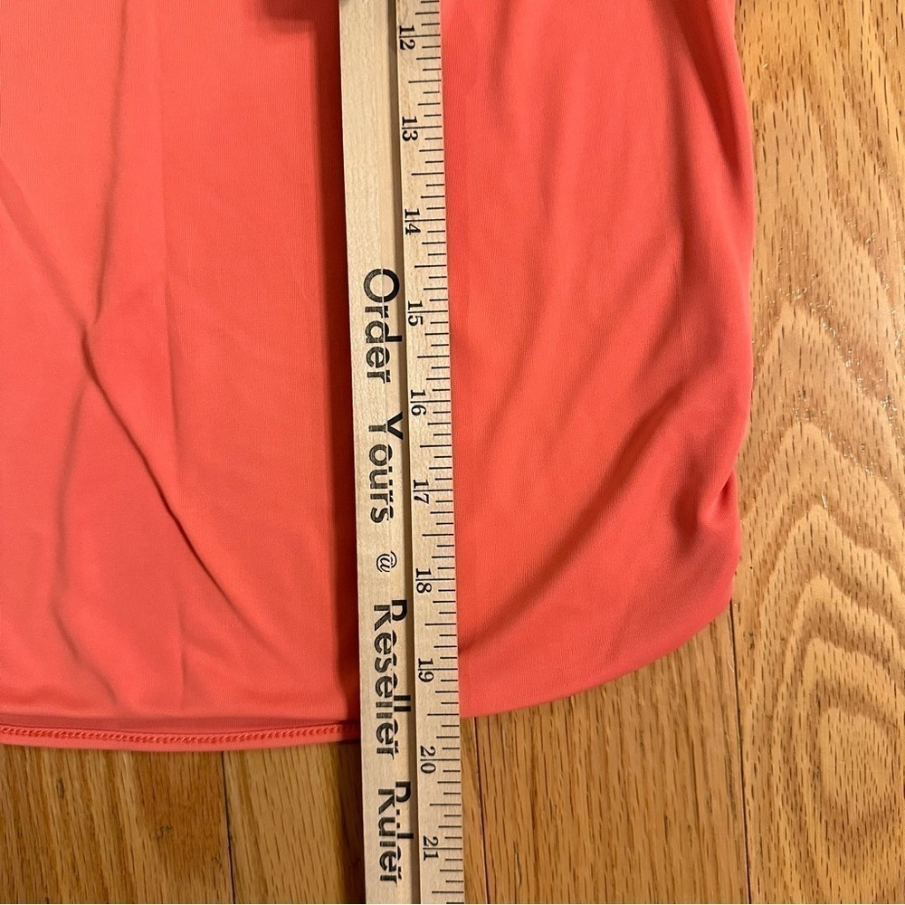 Fendissime FENDI Women’s 3/4 Sleeve Top soft stretchy peach orange Sz US 8 - Picture 6 of 6